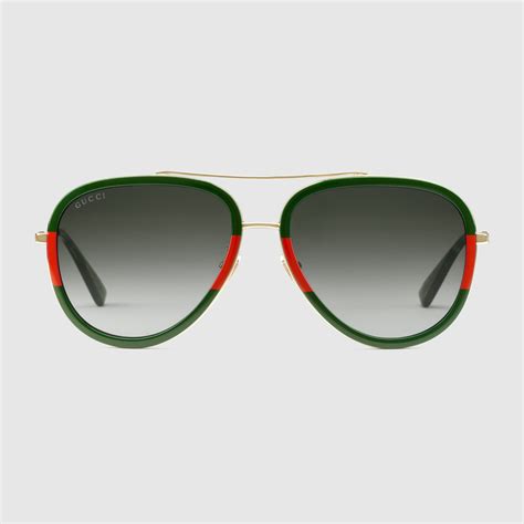 lentes aviador gucci|gafas Gucci aviador.